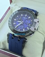 Tissot T-Race Chronograph Blue Rubber Strap Watch