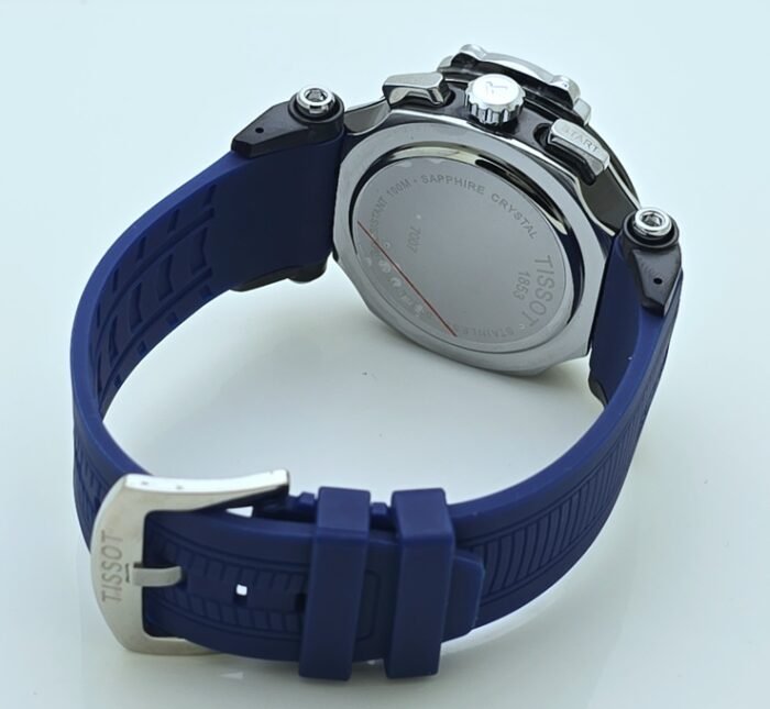 Tissot T-Race Chronograph Blue Rubber Strap Watch - Image 7