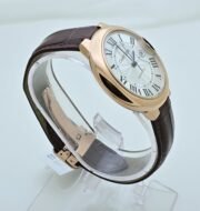 Cartier Ballon Bleu De Mens Rose Gold Leather Strap Swiss Automatic Watch - Image 6