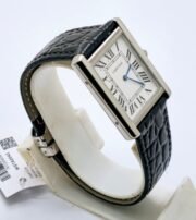 Cartier Tank Solo Steel Leather Strap Watch - Image 5