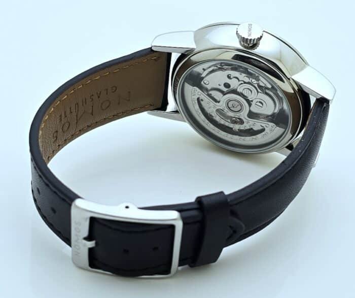 Nomos Glashutte LAMBDA Gangreserve 84 Stunden Black Steel Power Reserve Swiss Automatic Watch - Image 7