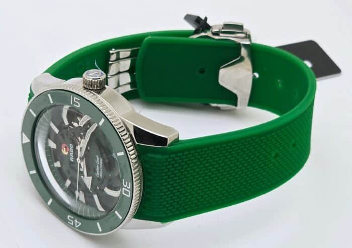 Rado Captain Cook X England Cricket Green Rubber Strap Limited Edition Swiss Automatic Watch - Image 6