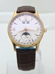 Jaeger Lecoultre Master Control Calendar Leather Strap Swiss Automatic Watch - Image 2