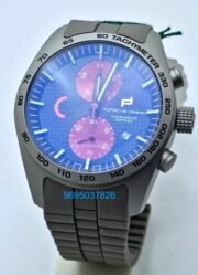 Porsche Design Flyback Grey Rubber Strap Watch - B - Image 2
