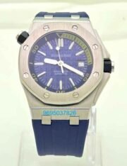 Audemars Piguet Diver Blue Rubber Strap Swiss Automatic Watch - Image 2