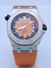 Audemars Piguet Diver Orange Rubber Strap Swiss Automatic Watch - Image 2