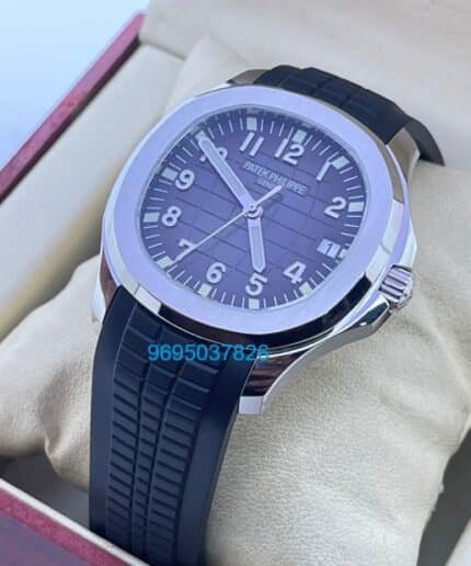 Patek Philippe Aquanaut Steel Black Rubber Strap Swiss ETA