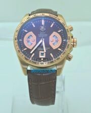 Tag Heuer Grand Carrera Calibre 17 Rose Gold Leather Strap Watch - Image 2