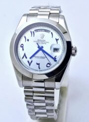 Rolex Day-Date Arabic Dial Ice Blue Automatic Watch - Image 2
