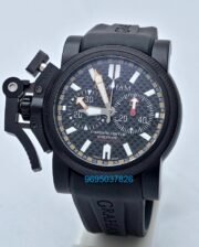 Graham Chronofighter Oversize Black Rubber Strap Watch - Image 2