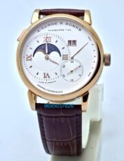 A. Lange & Shone Grand Lange 1 Moon Phase Rose Gold White Swiss Automatic Watch - A - Image 2