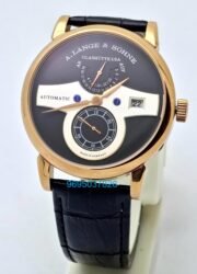 A. Lange & Shone Zeitwerk Rose Gold Black Swiss Automatic Watch - Image 2