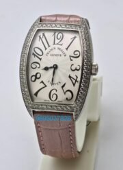 Franck Muller Cintrée Curvex Pink Strap Ladies Watch - Image 2