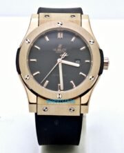 Hublot Vendom Classic Rose Gold Black Rubber Strap Swiss Automatic Watch - Image 2