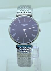 Longines Elegance La Grande Black Steel Watch - Image 2