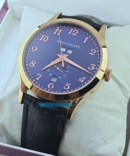 Patek Philippe GMT Annual Calendar Sun Moon Blue