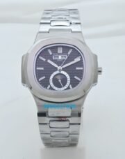 Patek Philippe Nautilus Annual Calendar Black Steel Swiss Automatic Watch - Image 2