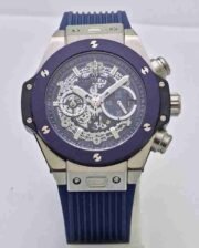 Hublot Big Bang King Blue Ceramic Bezel Rubber Strap Watch - Image 2