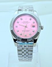 Rolex Datejust Diamond Mark Pink Steel Swiss Automatic Watch - Image 2
