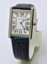 Cartier Tank Solo Steel Leather Strap Watch - Image 2