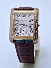 Cartier Tank MC Rose Gold Diamond Swiss ETA Automatic Watch - Image 2