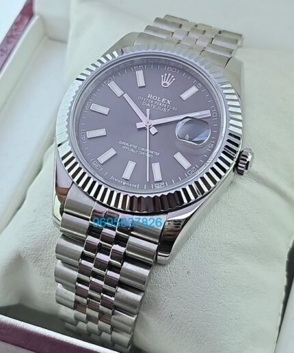 Rolex Date-Just Grey Swiss ETA Automatic 3235