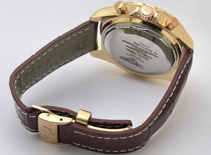 Breitling Bentley White Swiss Automatic Tourbillon Leather Strap Watch - Image 7