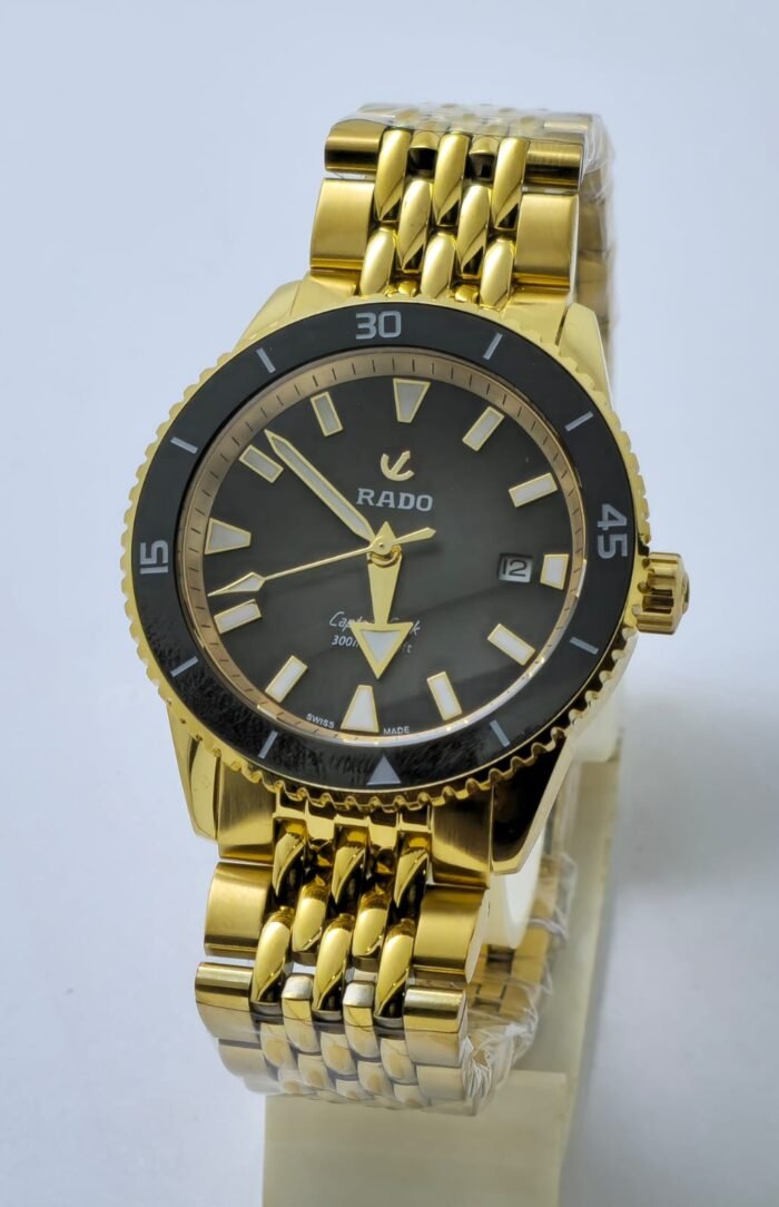 Rado Captain Cook Black Golden Swiss Automatic Watch - Image 2