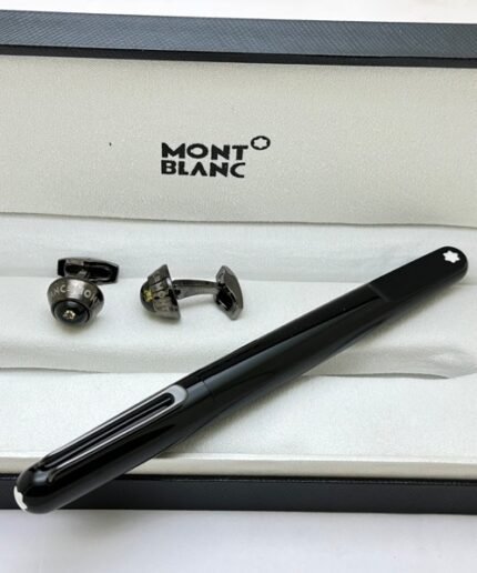 Mont Blanc Rollerball Pen Cufflink Combo - 3