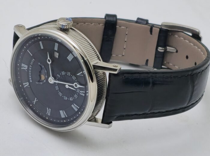 Breguet Classique 1175 Black Leather Strap Swiss ETA Automatic Watch - Image 6