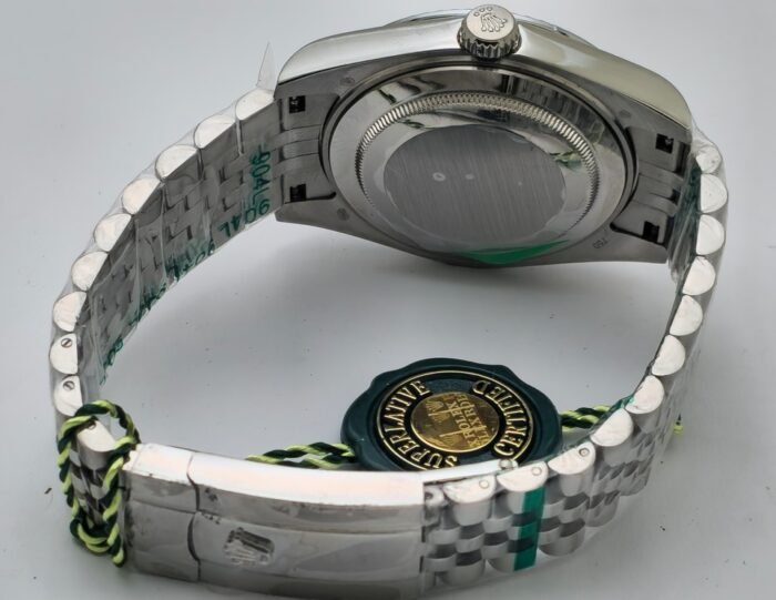 Rolex Date-Just Green Fluted Motif Swiss Automatic Watch - Image 7