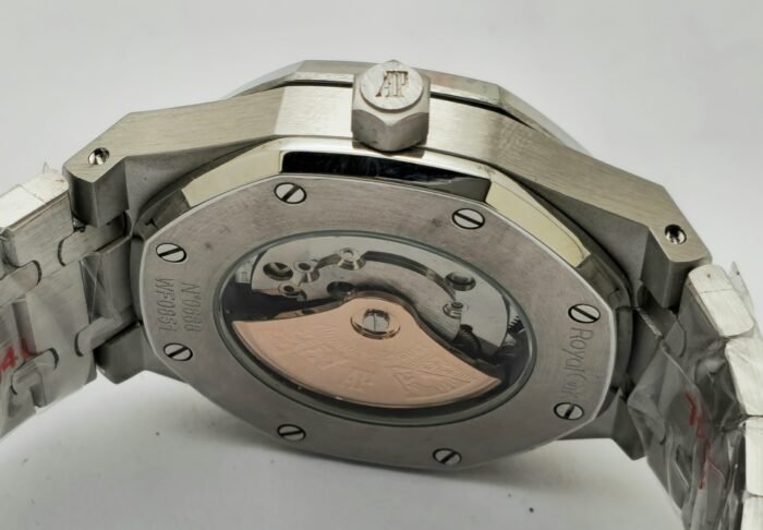 Audemars Piguet Royal Oak Jumbo Black Steel Swiss Automatic Watch - Image 8