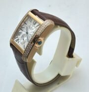 Cartier Tank MC Rose Gold Diamond Swiss ETA Automatic Watch - Image 4