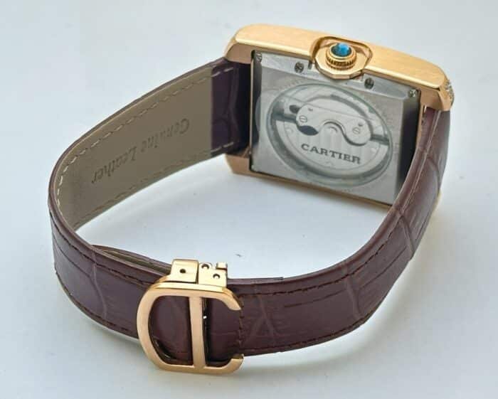 Cartier Tank MC Rose Gold Diamond Swiss ETA Automatic Watch - Image 7