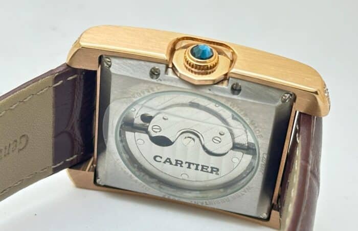 Cartier Tank MC Rose Gold Diamond Swiss ETA Automatic Watch - Image 8