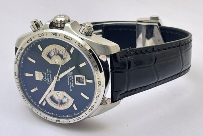 Tag Heuer Grand Carrera Calibre 17 Leather Strap Swiss ETA 7750 Valjoux Movement Automatic Watch - Image 6