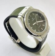 Hublot Vendom Classic Steel Grey Leather Strap Swiss Automatic Watch - Image 5