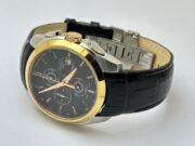 Tissot Couturier Chronograph Black Leather Strap Watch - Image 6