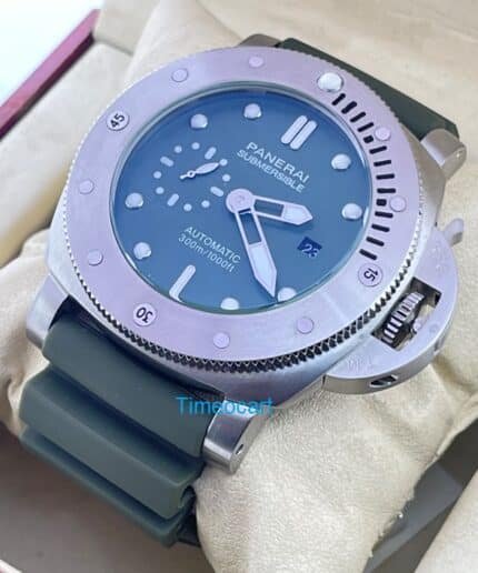 Panerai Submersible Green Rubbe