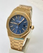 Audemars Piguet Royal Oak Rose Gold BLUE Swiss Automatic Watch - Image 2