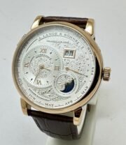 A. Lange & Shone Grand Lange 1 Moon Phase Rose Gold White Swiss Automatic Watch - Image 2
