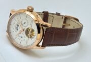 Jaeger Le Coultre Master Grande Tradition Tourbillon Cylindrique Quantieme White Perpetuel Swiss ETA Automatic Watch - Image 6
