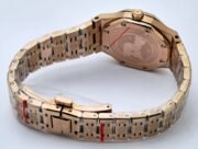 Audemars Piguet Royal Oak Diamond Blue Rose Gold Ladies Watch - Image 6