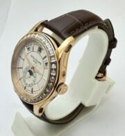 Patek Philippe Complications Annual Calendar White Diamond Bezel Swiss Automatic Watch - Image 4