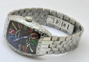 Franck Muller Crazy Hours Croco Black Steel Swiss Automatic Watch - Image 6