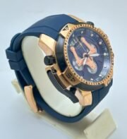 Graham Chronometer Blue Rubber Strap Watch - Image 4