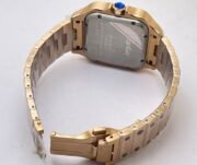Cartier Santos 100 Black Rose Gold Swiss Automatic Watch - Image 7