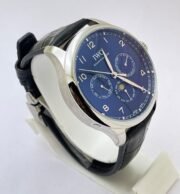 I W C Portugieser Perpetual Calendar Blue Swiss Automatic Watch - Image 5