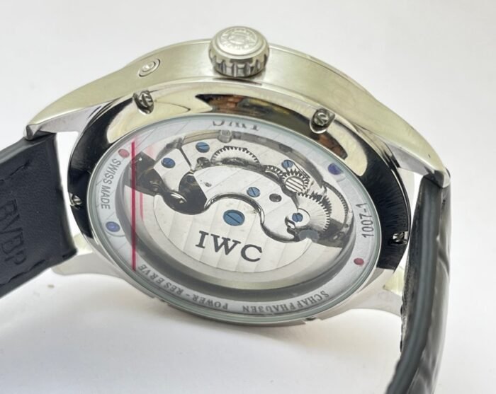 I W C Portugieser Perpetual Calendar Blue Swiss Automatic Watch - Image 8