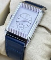 Jaeger Lecoultre Reverso Tribute Duoface Steel Swiss ETA 7750 Valjoux Movement Watch - Image 4